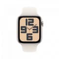 Miniatyrbild 2 av 7: Apple Watch SE (GPS) 44 mm stjärnvit aluminiumhölje och stjärnvit sportarmband, M/L (MXEV3)