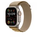 Miniatyrbild 2 av 3: Apple Watch 49 mm ökenfärgad Alpine-armband, stor, naturlig titan