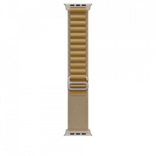 Apple Watch 49 mm ökenfärgad Alpine-armband, stor, naturlig titan
