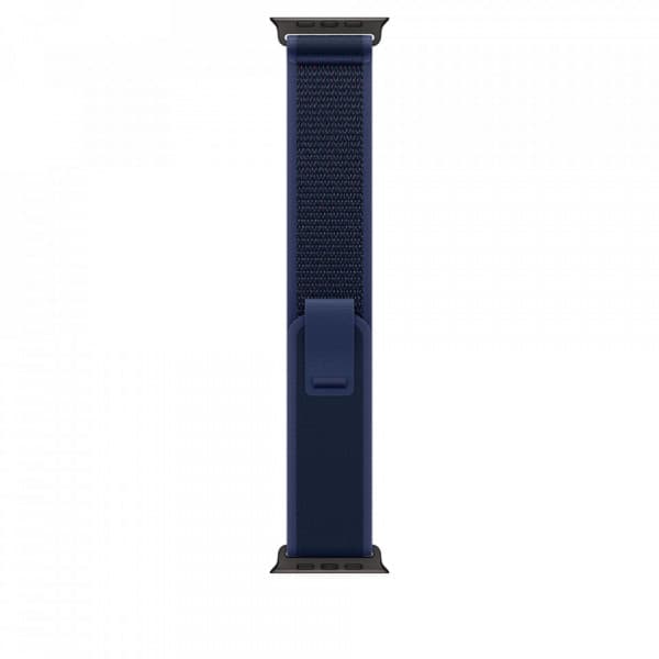 Apple Watch 49 mm sininen Trail-ranneke, M/L, mustatitaani