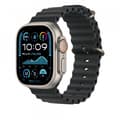 Miniatyrbild 2 av 3: Apple Watch 49 mm svart Ocean-armbandsförlängning, naturligt titan