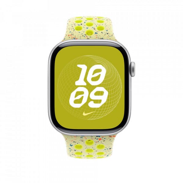 Apple Watch 46 mm Volt Splash Nike Sport-armband, M/L (MXU83Z)