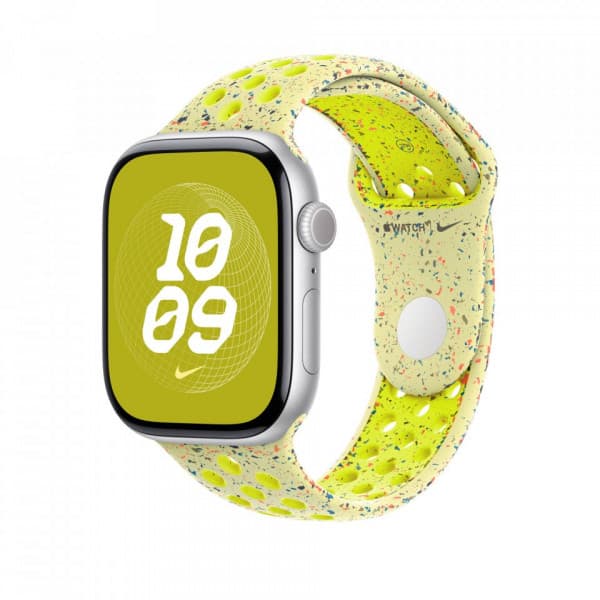 Apple Watch 46 mm Volt Splash Nike Sport-armband, M/L (MXU83Z)