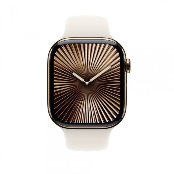 Apple Watch 46 mm stjärnvit sportarmband, M/L