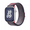 Miniatyrbild 3 av 3: Apple Watch 46 mm blå/röd Nike Sport Loop-armband (MXU43)