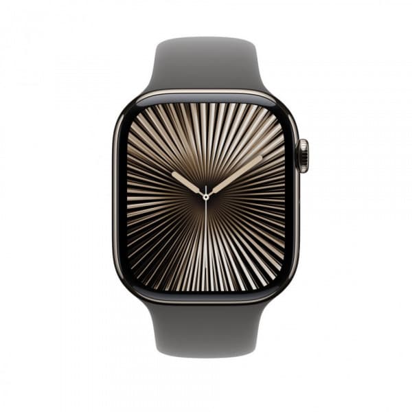 Apple Watch 46 mm ljus skiffergrå sportarmband, S/M