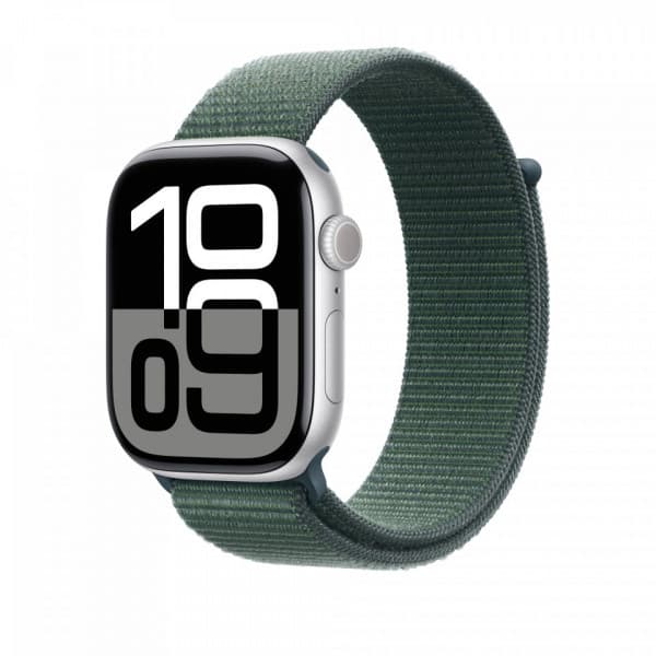 Apple Watch 46 mm lammolivgrön Sport Loop-armband