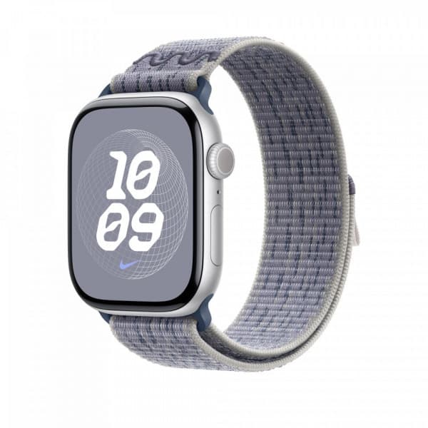 Apple Watch 46 mm harma/sininen Nike Sport Loop -ranneke (MXU13)