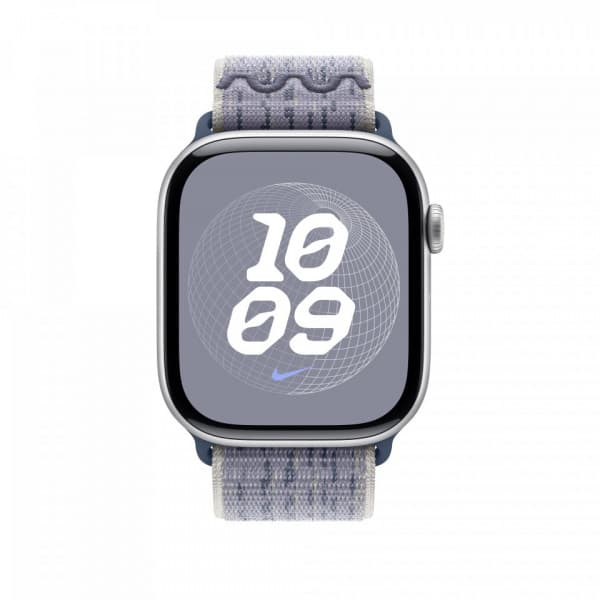 Apple Watch 46 mm harma/sininen Nike Sport Loop -ranneke (MXU13)