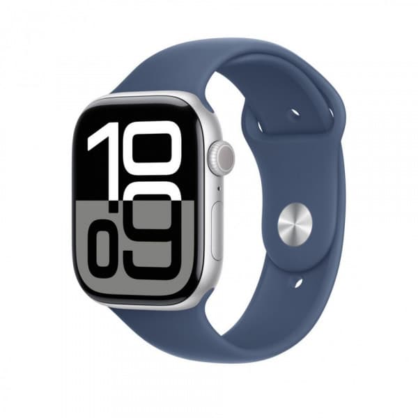 Apple Watch 46 mm mörkblå sportarmband, M/L