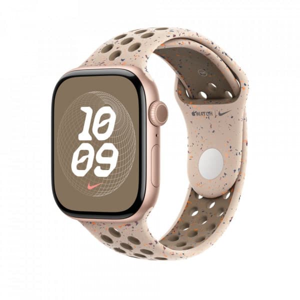 Apple Watch 46 mm Desert Stone Nike Sport-armband, M/L (MYL93Z)