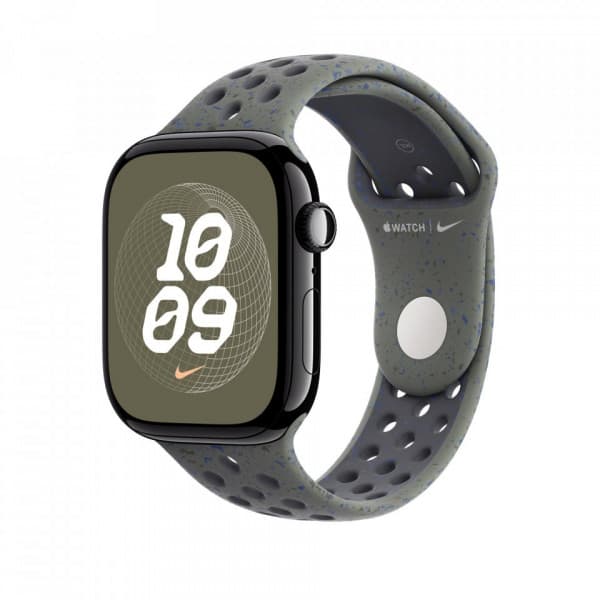 Apple Watch 46 mm Cargo Khaki Nike Sport -ranneke, S/M (MYLD3Z)