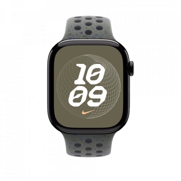 Apple Watch 46 mm Cargo Khaki Nike Sport -ranneke, S/M (MYLD3Z)