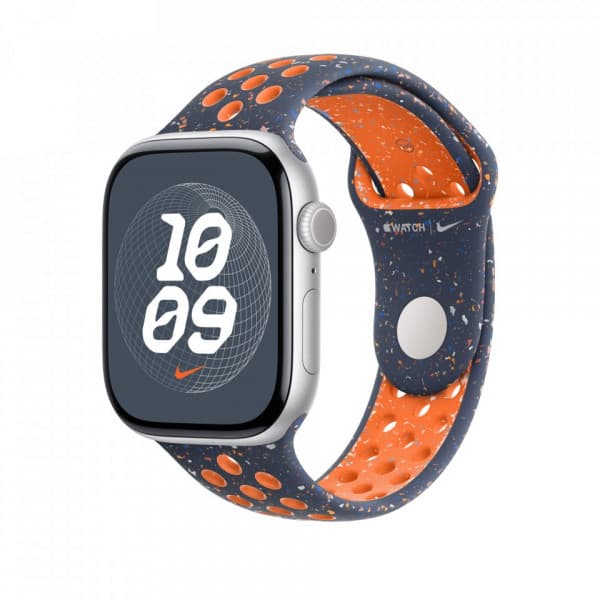 Apple Watch 46 mm Blue Flame Nike Sport-armband, M/L (MYLC3Z)