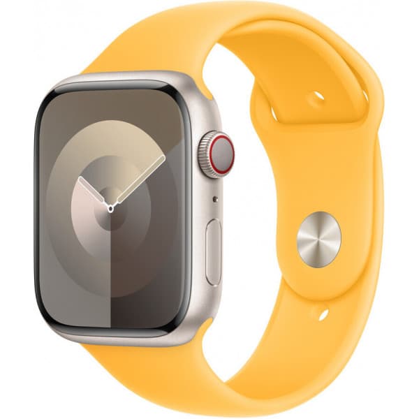 Apple Watch 45 mm guldfärgad sportarmband, S/M (MWMW3)