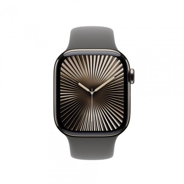 Apple Watch 42 mm ljusgrå sportarmband, M/L