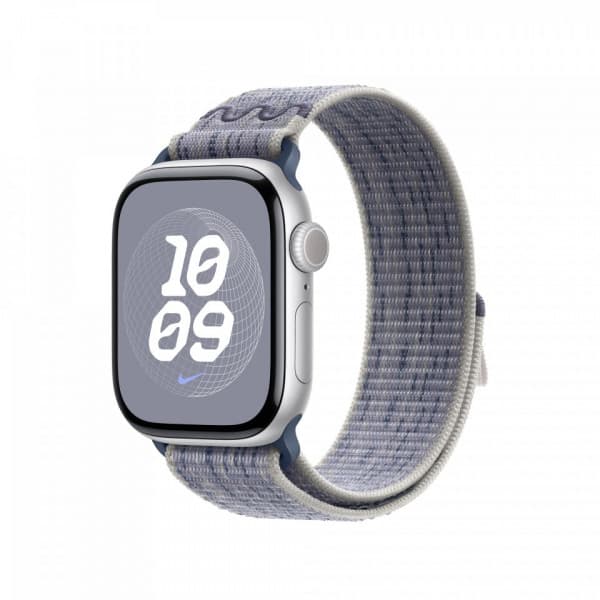 Apple Watch 42 mm grå/blå Nike Sport Loop-armband (MXTX3)