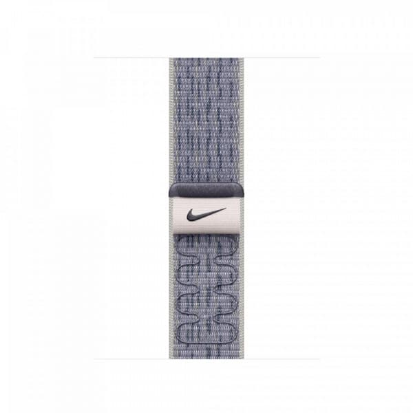 Apple Watch 42 mm grå/blå Nike Sport Loop-armband (MXTX3)