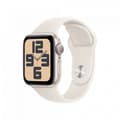Miniatyrbild 1 av 7: Apple Watch SE (GPS) 40 mm stjärnvit aluminiumhölje och stjärnvit sportarmband, S/M (MXEF3)
