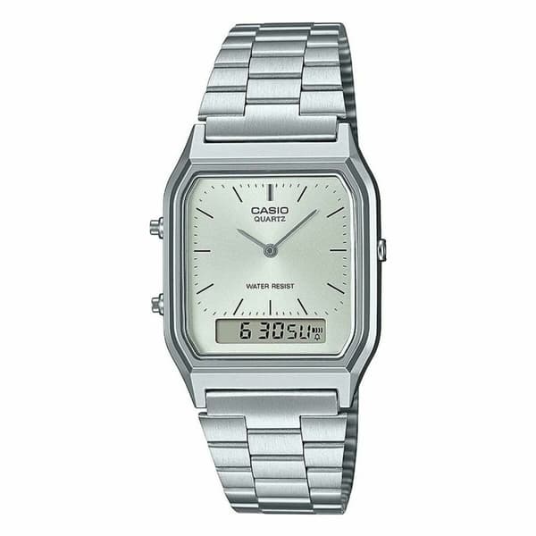 Damklocka Casio AQ-230A-7AMQYES Vit Silvrig