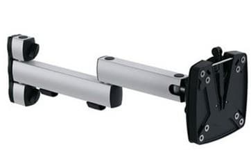 Novus 1.2 TSS Folding arm 2 Monitor Arm Desk Black, Silver Sort, Sølv
