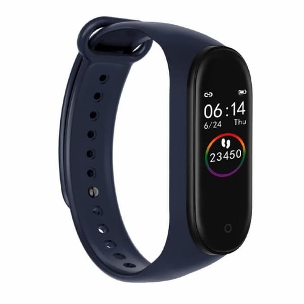 BLUETOOTH-KLOCKA - ansluten klocka - M4 SMARTWATCH Pulsmätare Sport blodtrycksband armband