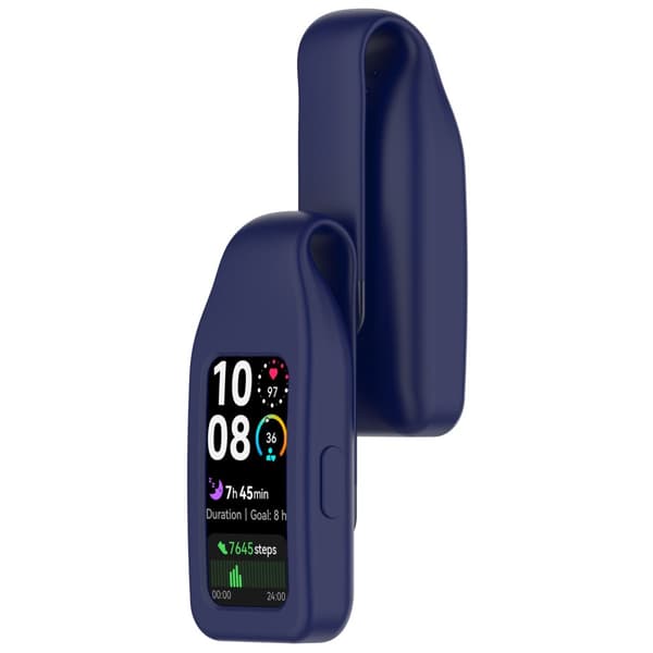 INF Stålklipsspenne for Huawei Band 10/9/8 - Silikon Blå