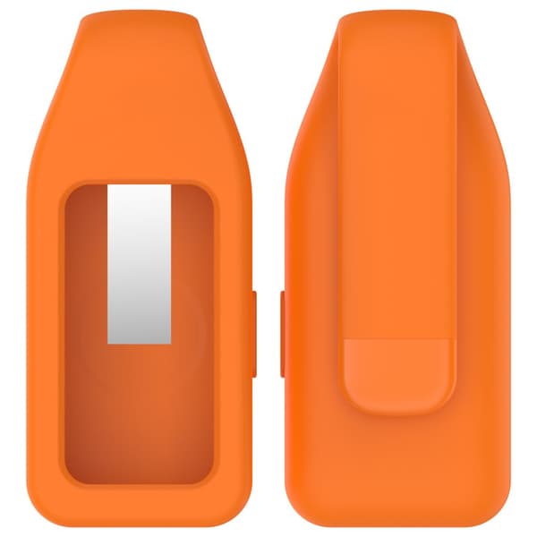 INF Stålklipsspenne for Huawei Band 10/9/8 - Silikon Oransje