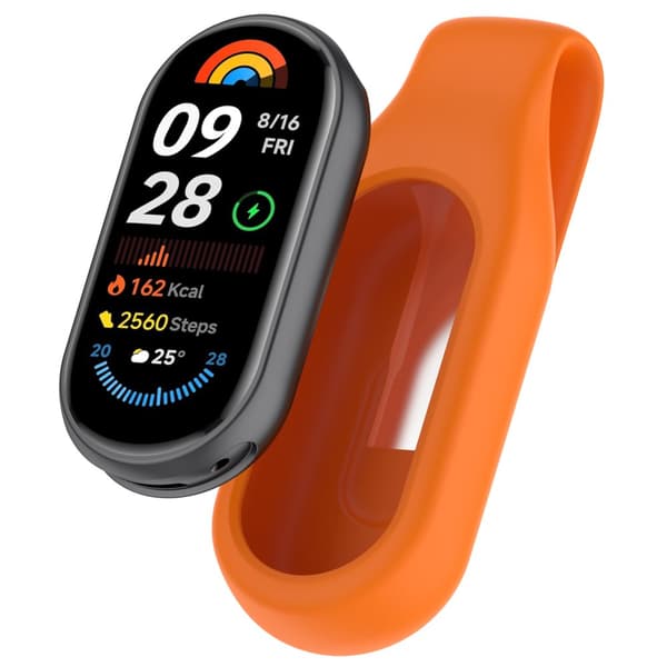INF Sikkert klipsfeste for Xiaomi Mi Band 10, 9 og 8 Blå