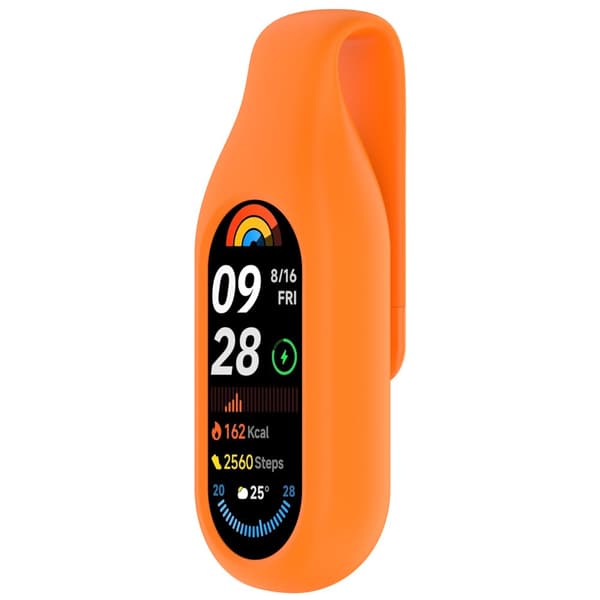 INF Sikkert klipsfeste for Xiaomi Mi Band 10, 9 og 8 Blå