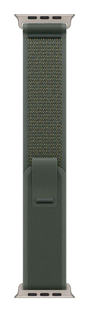 Apple 49mm Green Trail Loop - S/M - Natural Titanium Finish