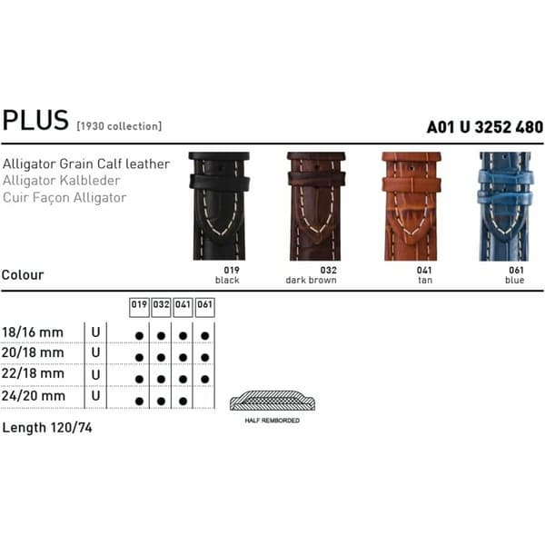 Rem til Ur Morellato A01U3252480032CR20 20 mm