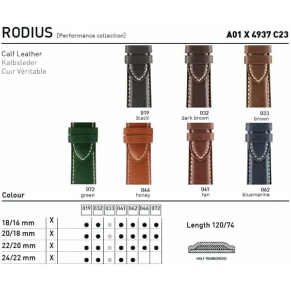 Rem til Ur Morellato A01X4937C23019CR18 18 mm