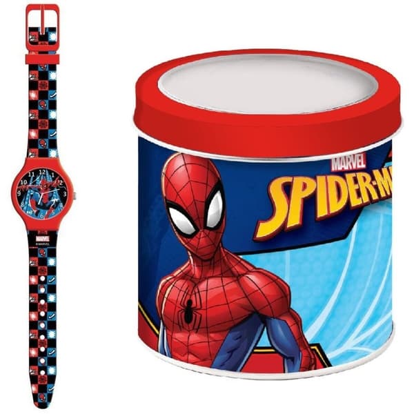 Pikkulasten kellot Spider-Man SPIDERMAN - TIN WATCH (Ø 33 mm)