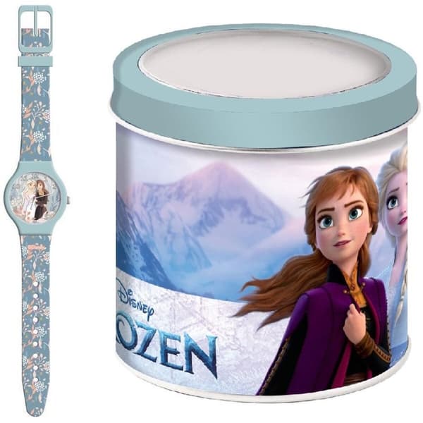 Barnklocka Frozen FROZEN 2 - TIN BOX Ø 33 mm