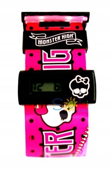 MONSTER HIGH ELEKTRONISK UR MED PINKET KRANIE