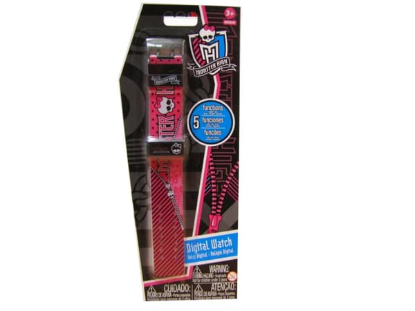 MONSTER HIGH ELEKTRONISK UR MED PINKET KRANIE