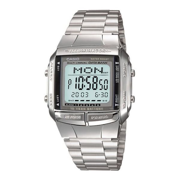 Herrklocka Casio DATABANK Silvrig (Ø 38 mm)