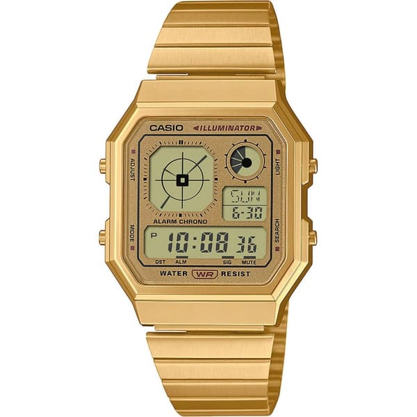 Mens Watch Casio A130WEG-9AEF, Quartz, 34mm, 3ATM