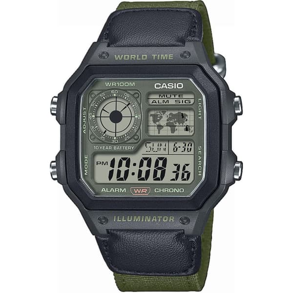 Mens Watch Casio AE-1200WHUB-3AVEF, Quartz, 42mm, 10ATM