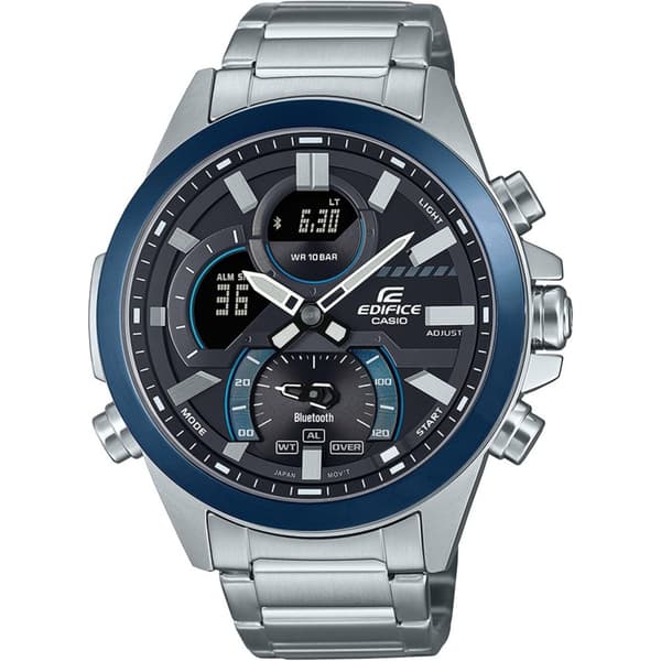 Mens Watch Casio ECB-30DB-1AEF, Quartz, 49mm, 10ATM
