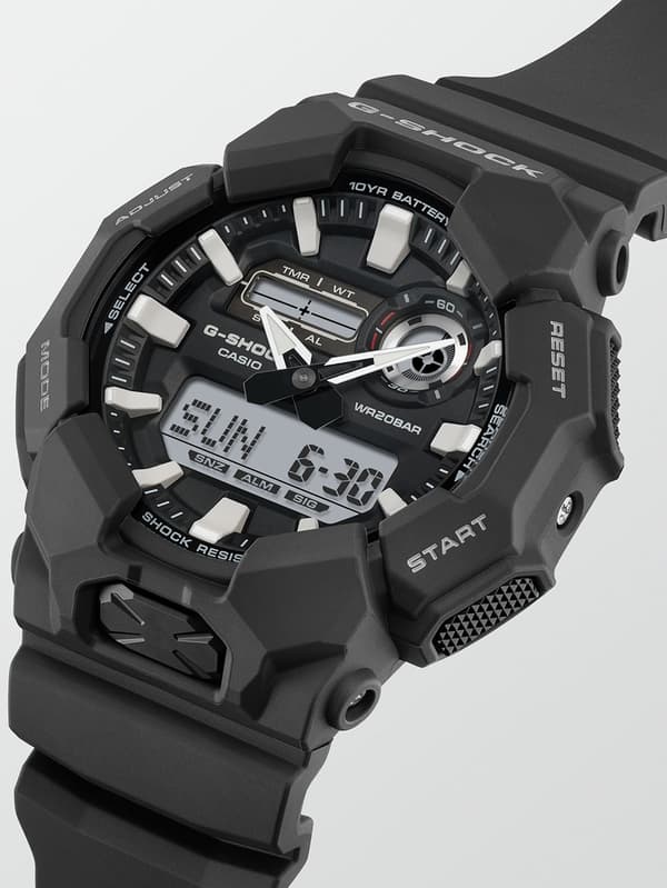 Mens Watch Casio GA-010-1AER, Quartz, 52mm, 20ATM