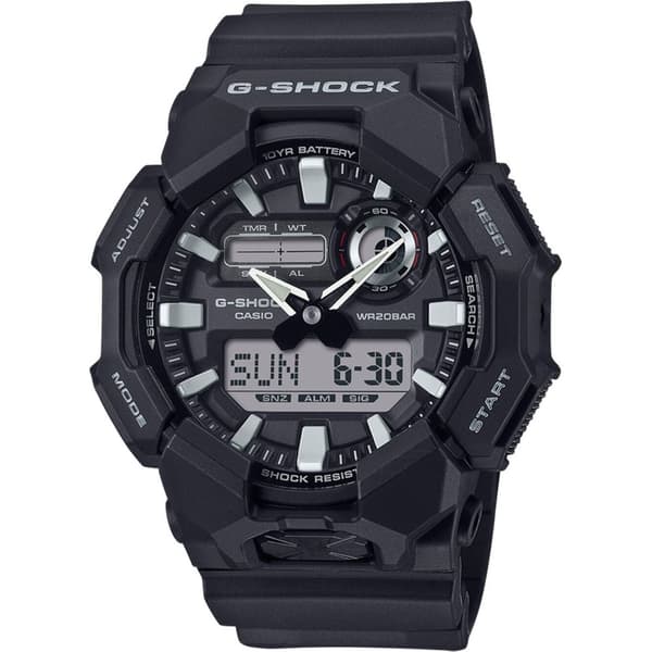 Mens Watch Casio GA-010-1AER, Quartz, 52mm, 20ATM