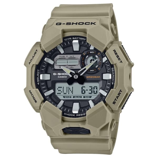 Mens Watch Casio GA-010-5AER, Quartz, 52mm, 20ATM