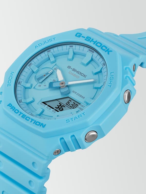 Mens Watch Casio GA-2100-2A2ER, Quartz, 45mm, 20ATM