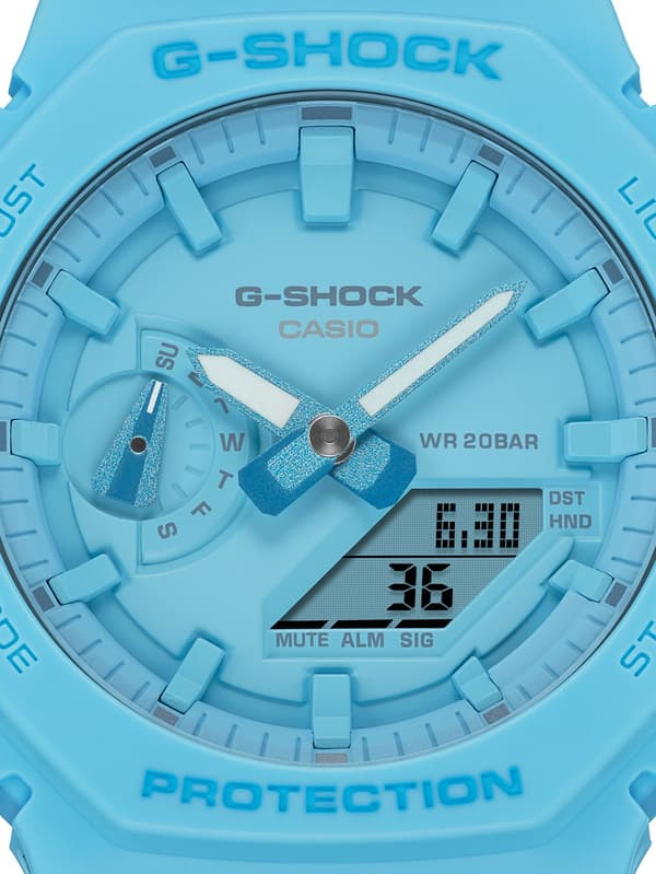Mens Watch Casio GA-2100-2A2ER, Quartz, 45mm, 20ATM
