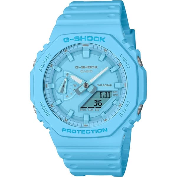 Mens Watch Casio GA-2100-2A2ER, Quartz, 45mm, 20ATM