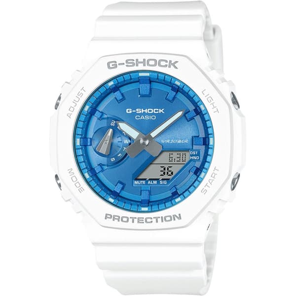 Mens Watch Casio GA-2100WS-7AER, Quartz, 45mm, 20ATM