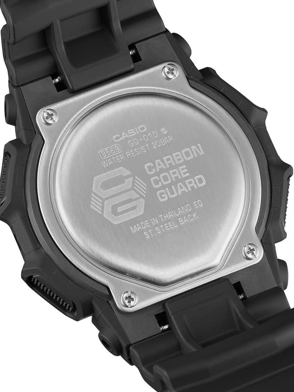 Mens Watch Casio GD-010-1ER, Quartz, 52mm, 20ATM