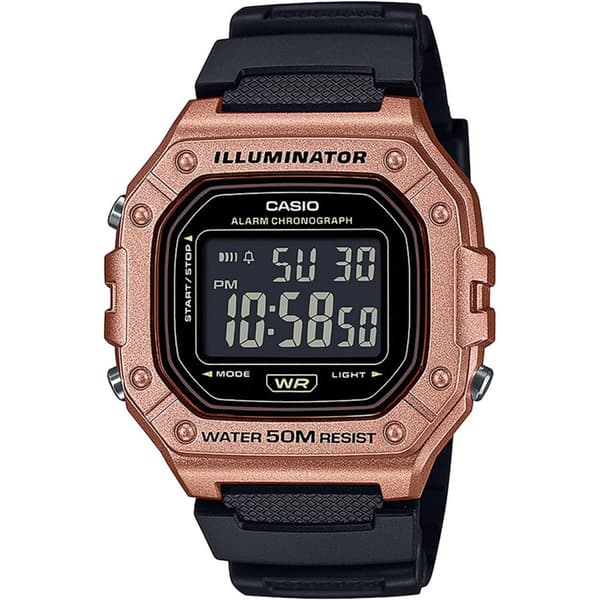 Mens Watch Casio W-218HM-5BVEF, Quartz, 43mm, 5ATM